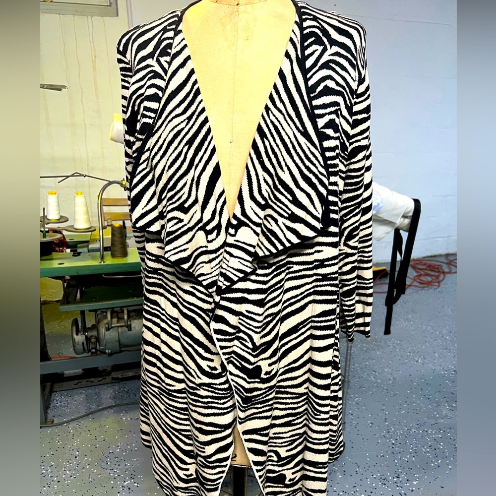 Anne Klein zebra sweater